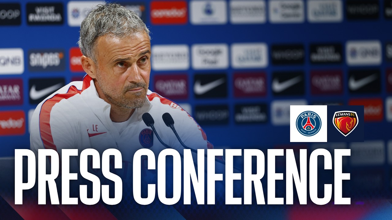 La CONF' DE PRESSE de Luis Enrique avant LE MANS 💬 background