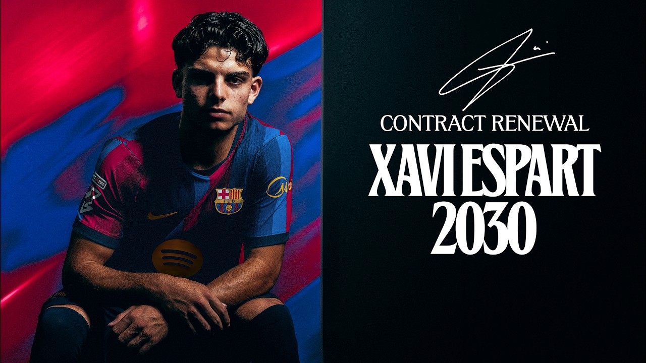 XAVI ESPART RENEWS UNTIL 2030 | FC Barcelona 🔵🔴 background