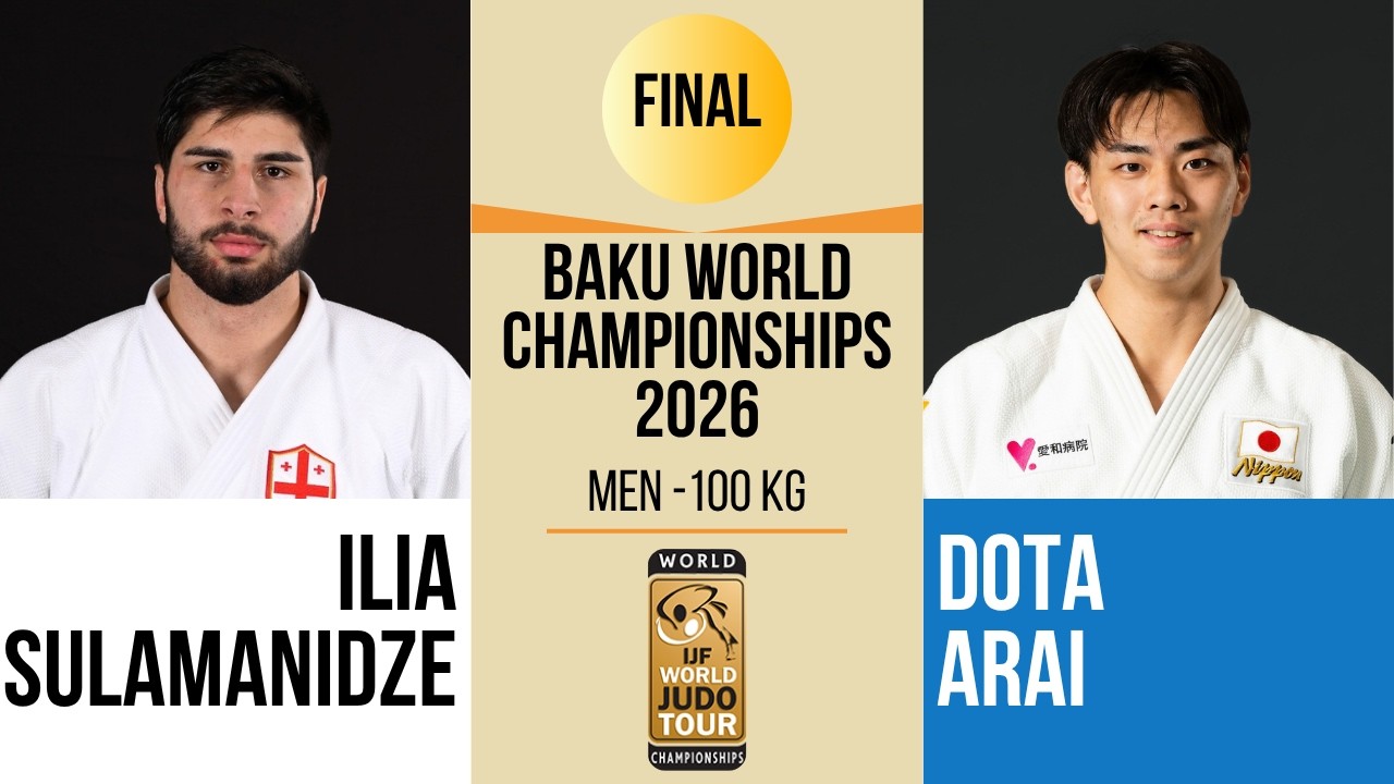 Ilia SULAMANIDZE VS Dota ARAI | Baku World Championships 2026 | GOLD -100 kg background