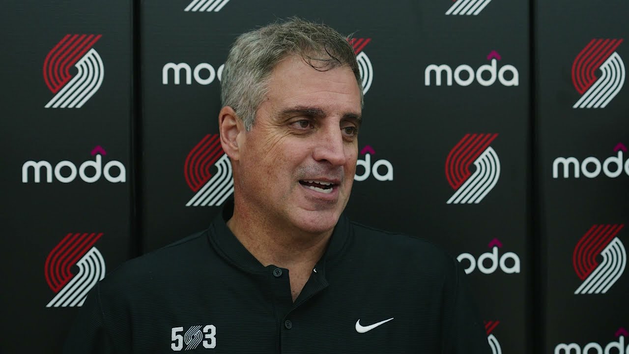 Micah Nori Media Availability | Oct. 9, 2026 | Portland Trail Blazers background