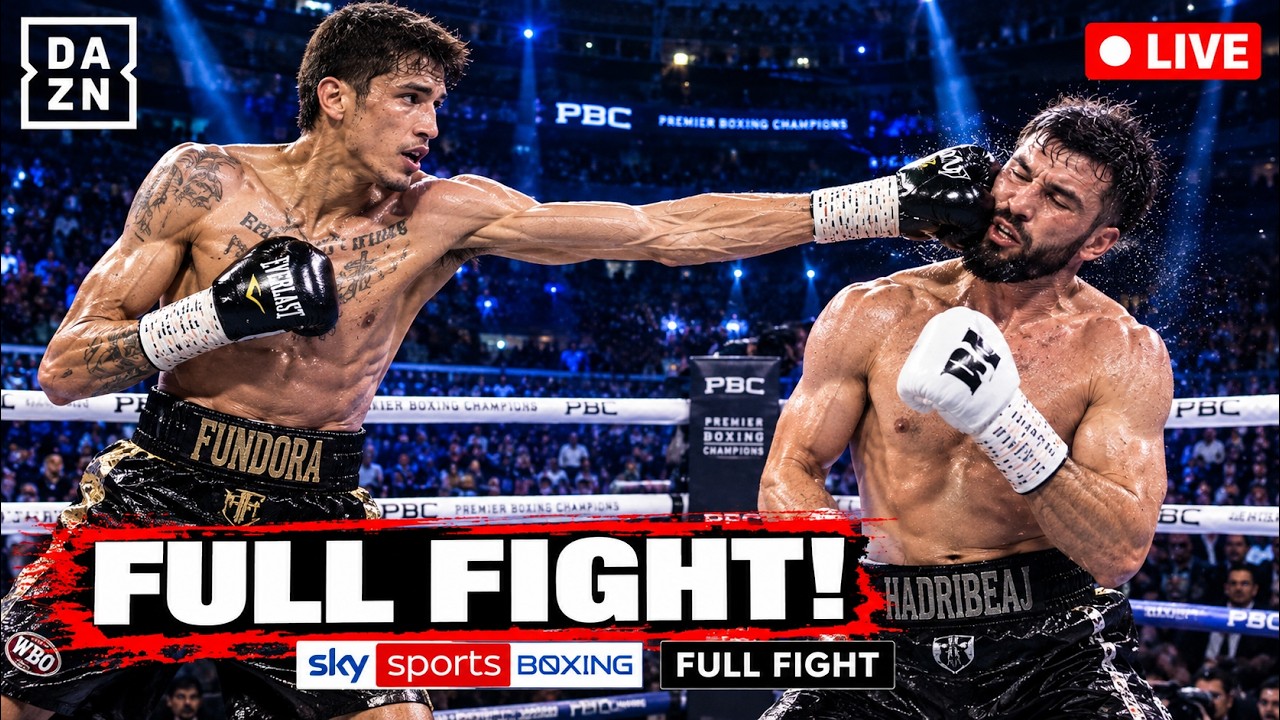 Sebastian Fundora vs Ermal Hadribeaj – FULL FIGHT Highlights | BRUTAL Super Welterweight WAR! background