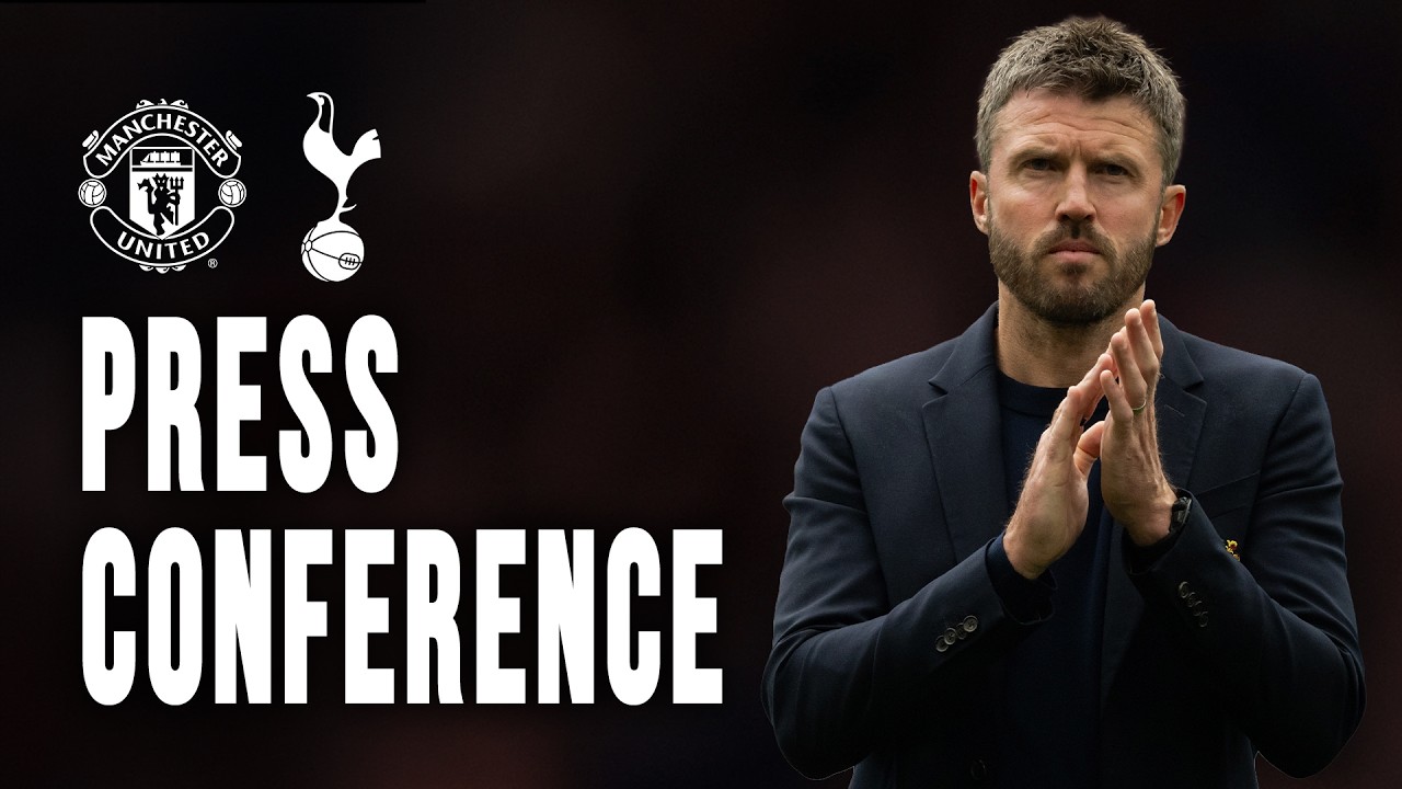 Michael Carrick Post-Spurs | Press Conference background