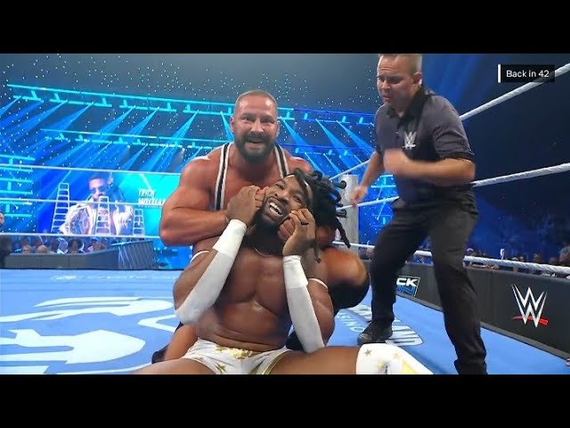 Bron Breaker vs Trick Williams _ WWE Smackdown 9 October 2026 background