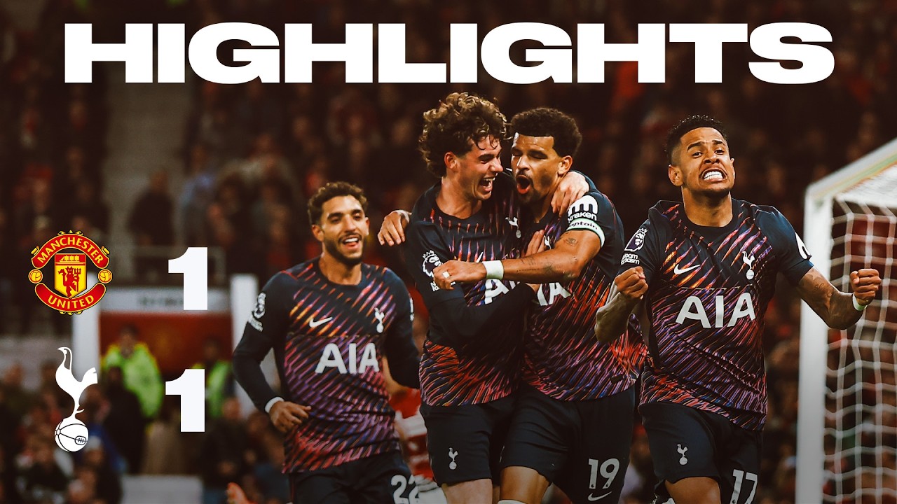 Solanke strikes late ЁЯТк | Manchester United 1-1 Spurs | Premier League Highlights background