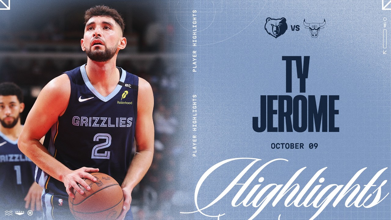 Ty Jerome Highlights vs. Chicago Bulls background