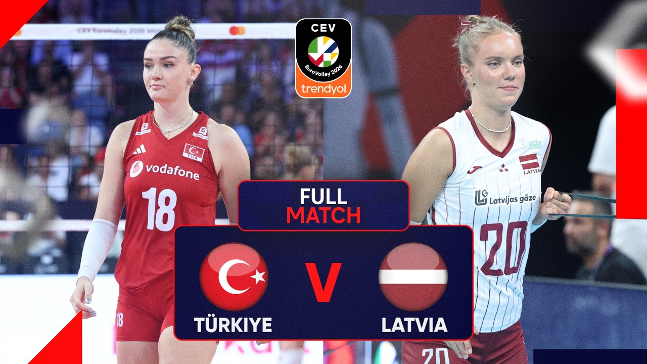 FULL MATCH | Türkiye vs Latvia | CEV Trendyol EuroVolley 2026 Women background