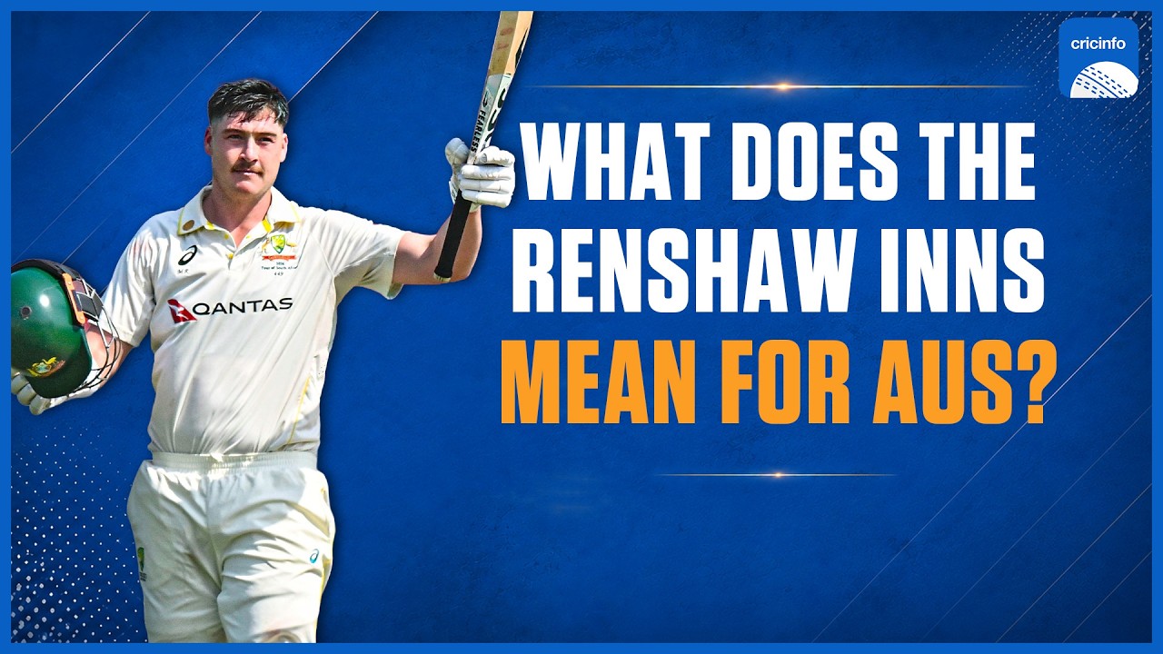 What does Renshaw's innings mean for AUS? Did SA let the game drift? background