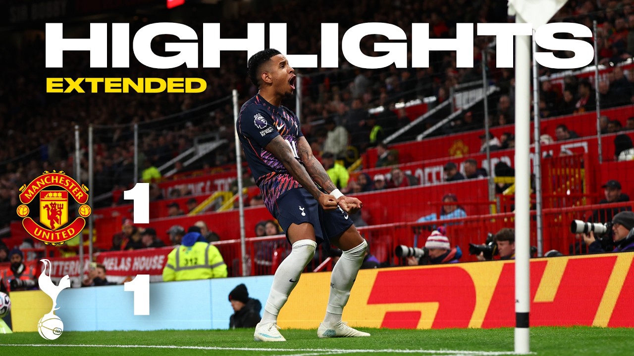 Man Utd 1-1 Spurs | Extended Premier League Highlights background