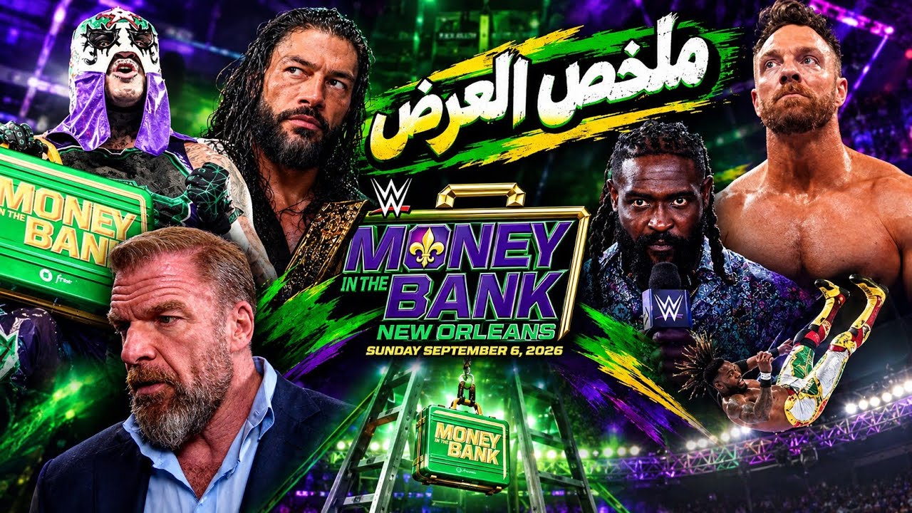 الليلة التي أبدع فيها تربل اتش😱 | مراجعة عرض Money In The Bank🔥 background