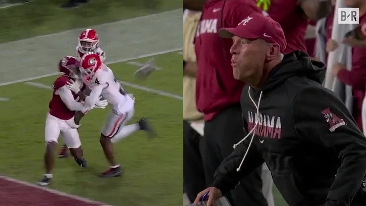 Georgia vs. Alabama Ends With Controversial No-Call & Personal Foul background