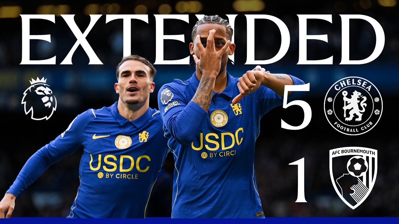 Chelsea 5-1 Bournemouth | HIGHLIGHTS - Extended | Premier League 2026/27 background