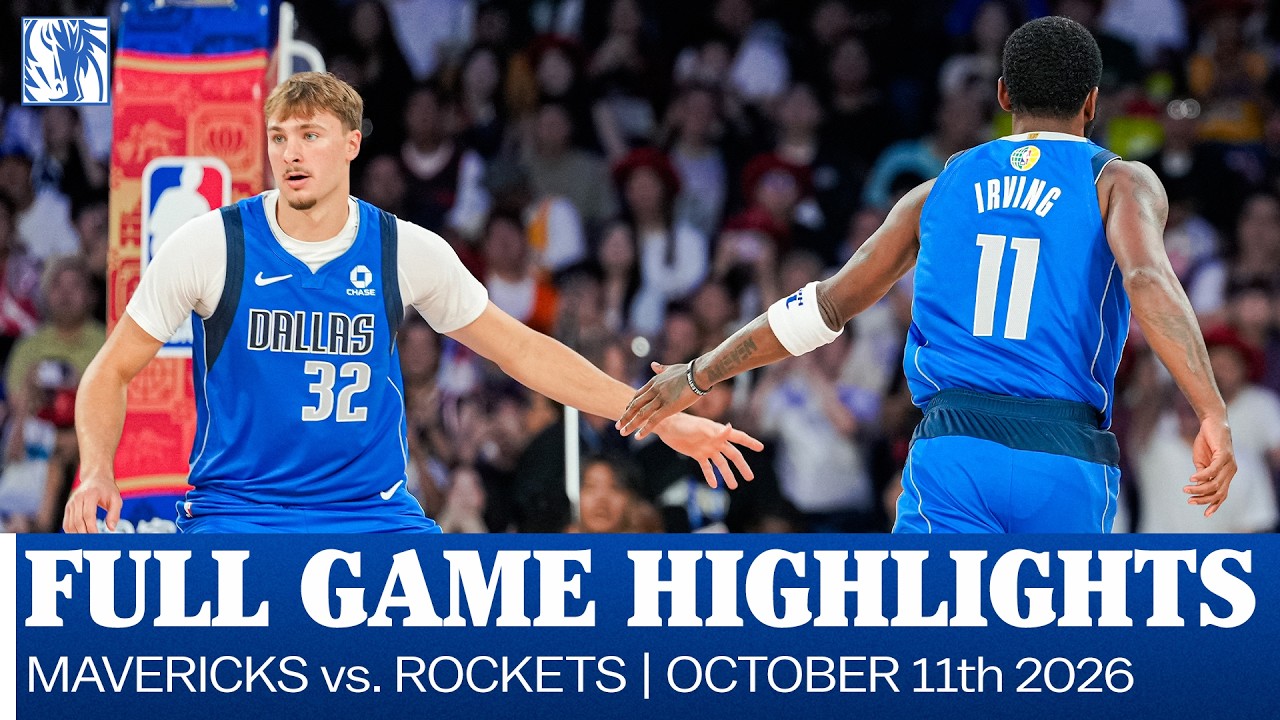 Mavericks Highlights vs. Houston Rockets | Preseason | October 11, 2026 background