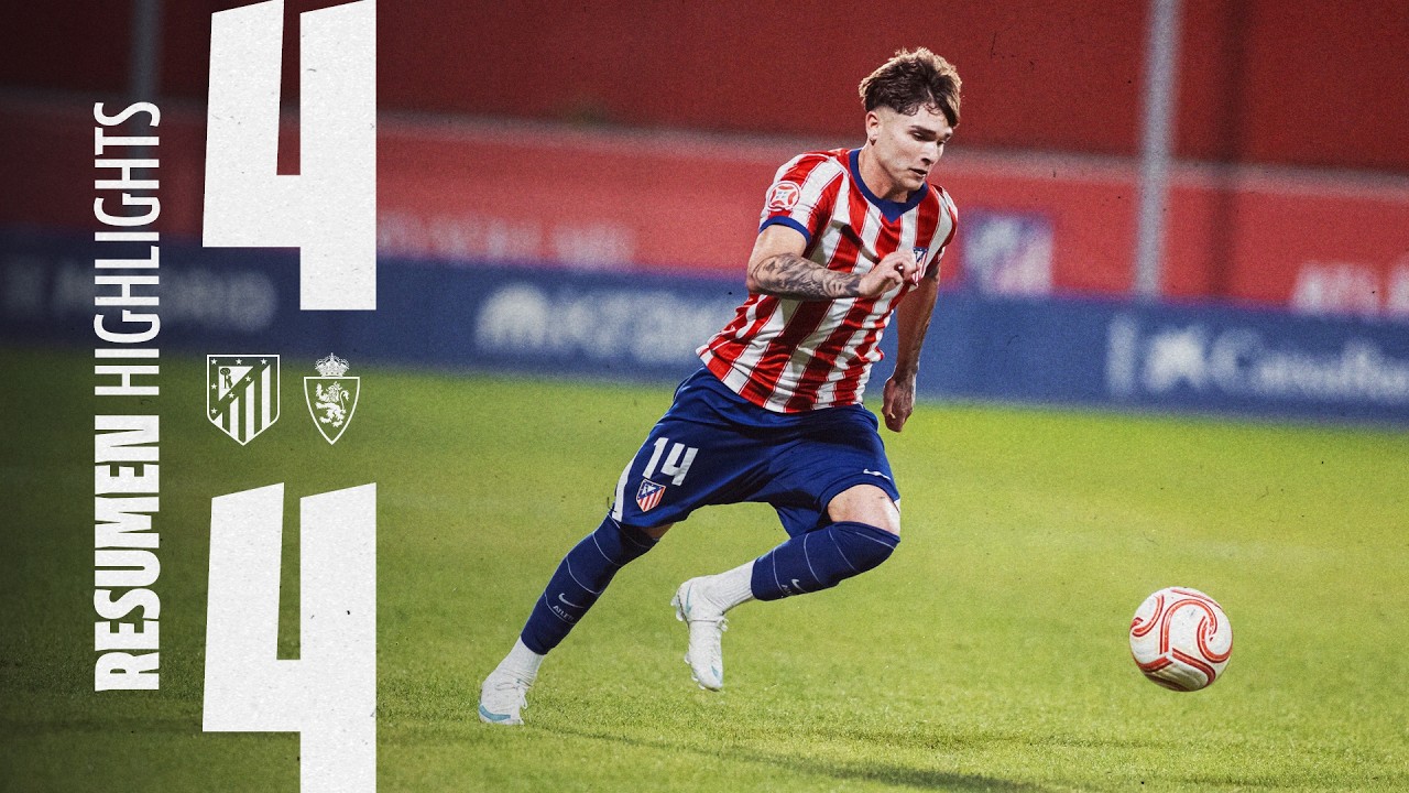 Atlético Madrileño 4-4 Zaragoza | ⚽ Kamate, Domènech, Miguel Gil & Muñoz | HIGHLIGHTS, 1ªRFEF 26/27 background