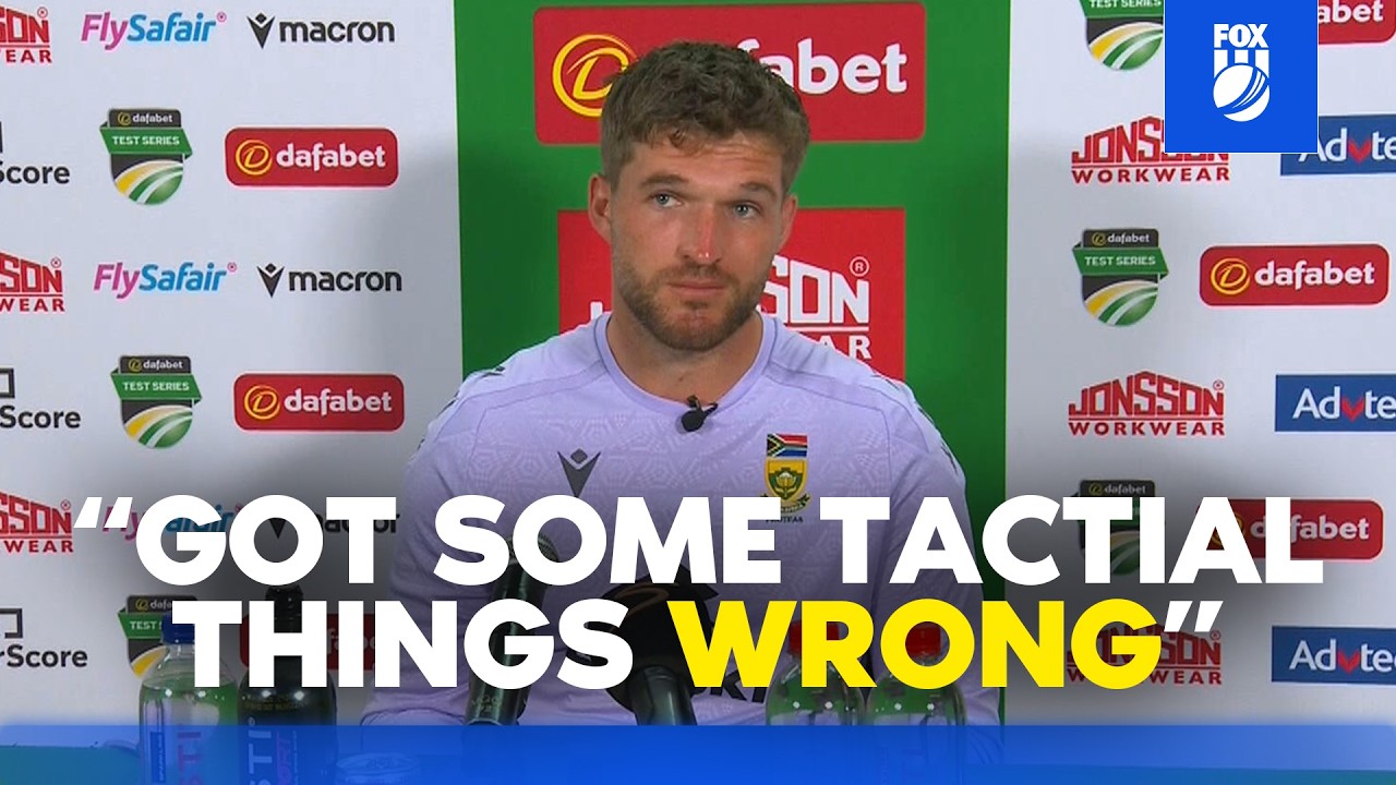Mulder admits Proteas made tactical errors after Renshaw's 190! ๐ฌ๐ฟ๐ฆ | South Africa Press Conference background
