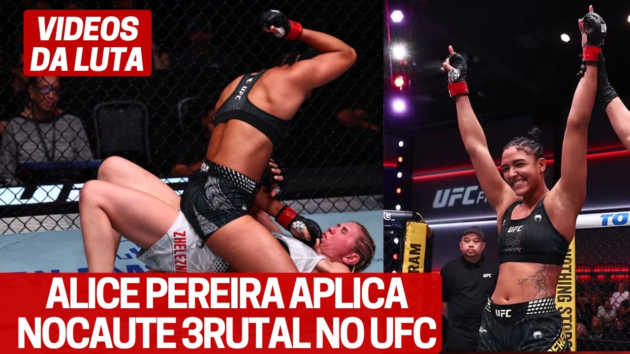 VIDEO LUTA: ALICE PEREIRA ESTENDE BOA FASE COM NOCAUTE 3RUTAL NO UFC VEGAS 122 background
