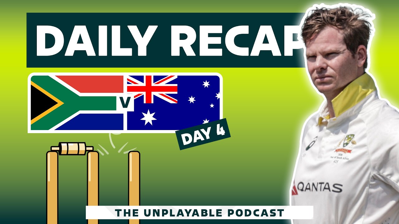 Durban Day 4: Smith sits out as Aussies tighten grip | Unplayable Podcast background