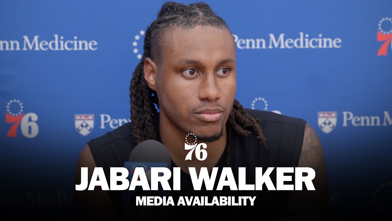 Philadelphia 76ers Practice Media Availability ๐๏ธ | Jabari Walker| 10.12.26 background