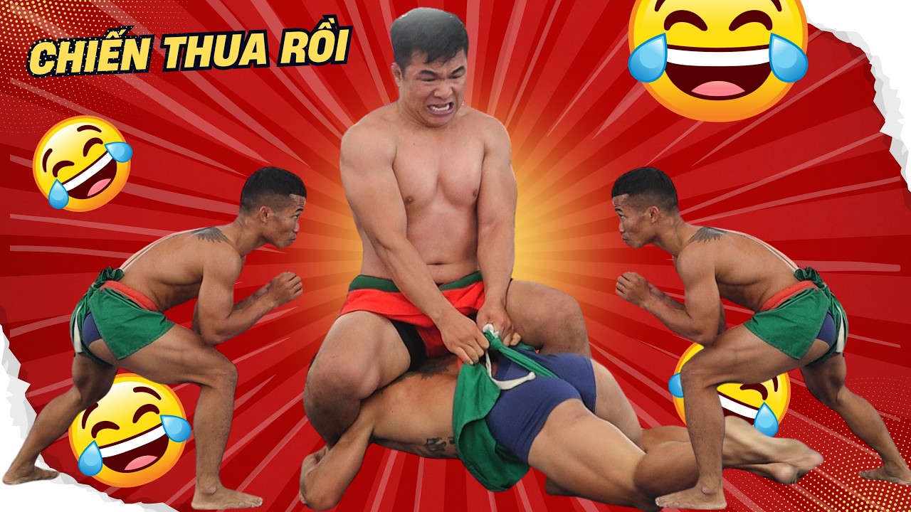 DƯƠNG VĂN CHIẾN THUA RỒI.Đấu Vật Traditional Vietnamese Mens Wrestling. background