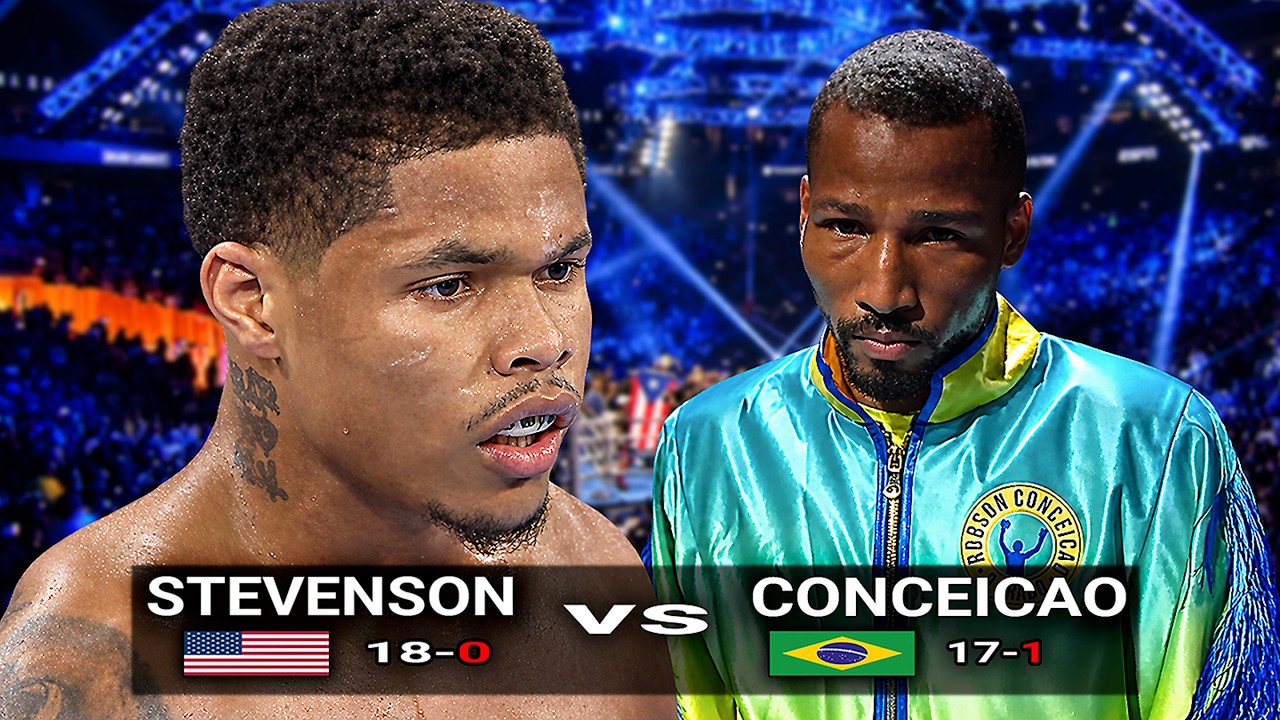 Shakur Stevenson (USA) vs Robson Conceicao (Brazil) | Boxing Fight Highlights HD background