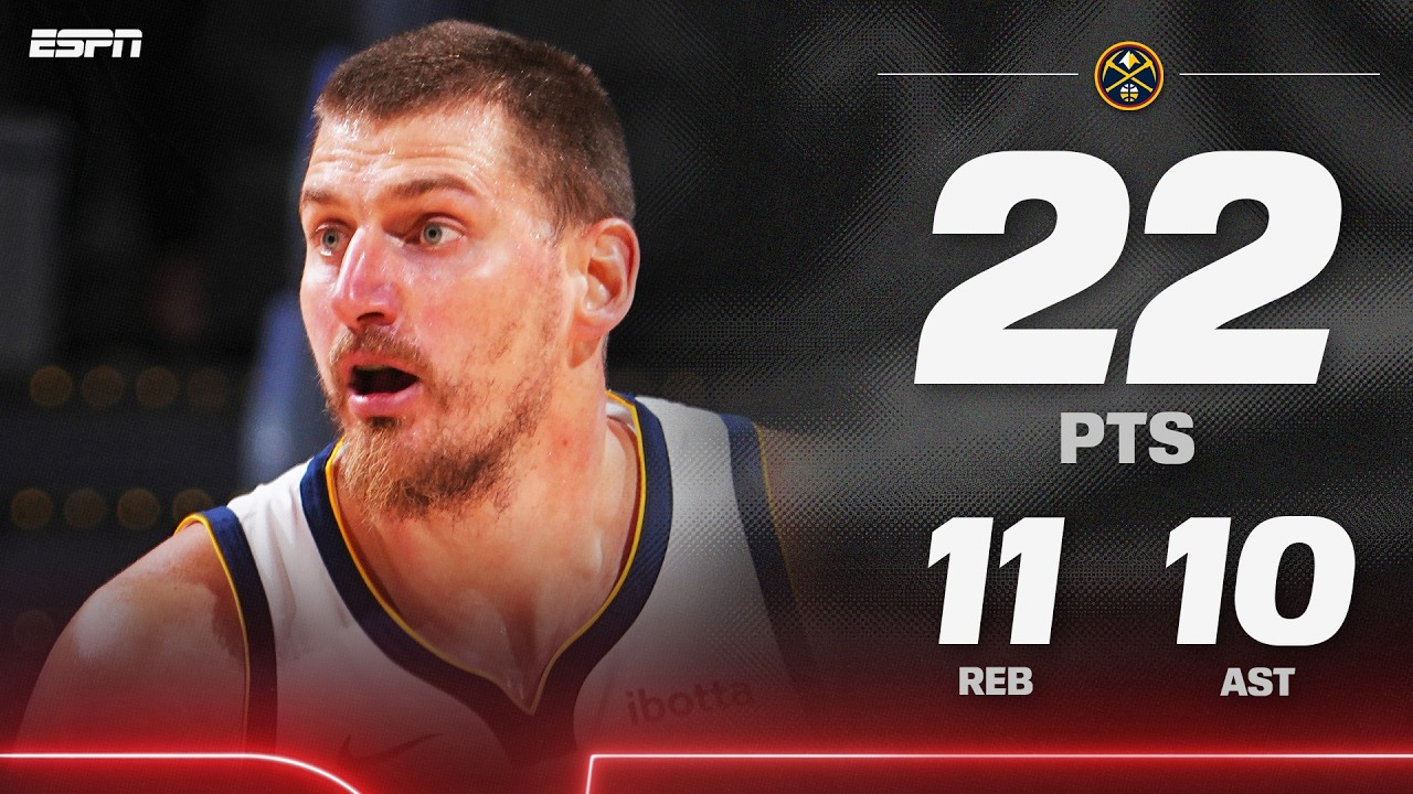 JOKER TRIPLE DOUBLE IN THE PRESEASON ๐ฑ Nikola Jokic puts on a show ๐ค | NBA on ESPN background