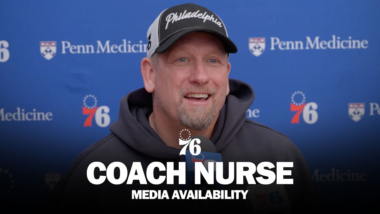 Philadelphia 76ers Practice Media Availability ๐๏ธ | Coach Nurse | 10.13.26 background