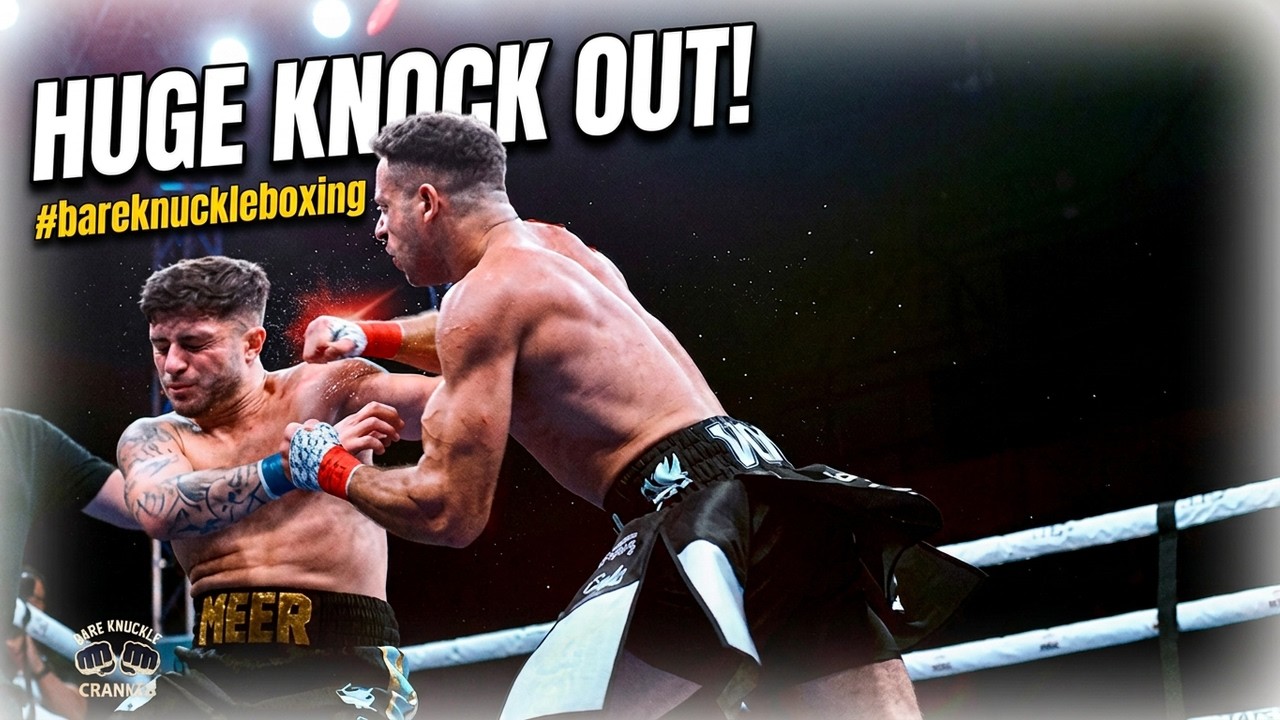 He didn't see that coming! Huge KNOCK OUT #bareknuckleboxing background