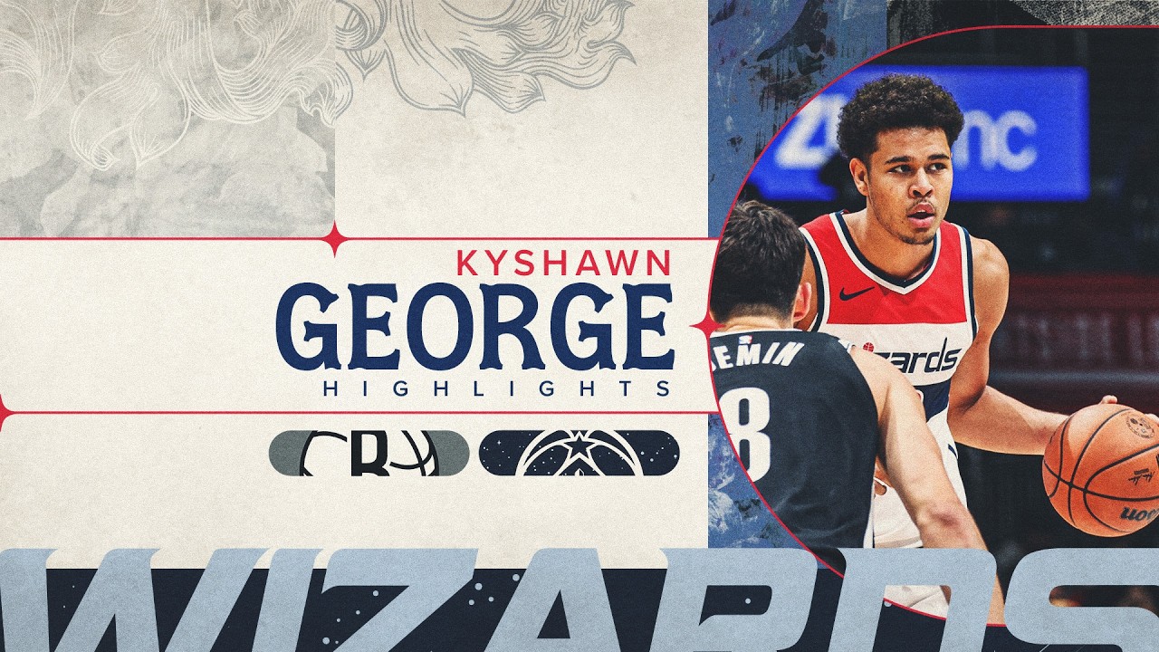Highlights: Kyshawn George drops 19 points vs Nets background