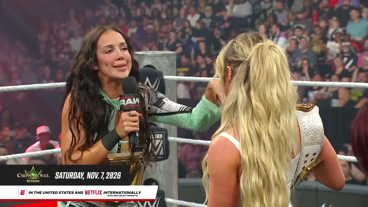 Chelsea Green confronts Liv Morgan with Crown Jewel on her mind: Raw, Oct. 12, 2026 background