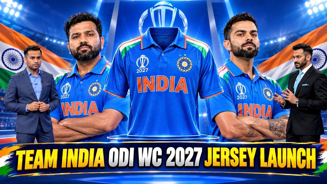 Team India ODI World Cup 2027 Jersey Launch LIVE - ODI WC 2027 Team India Jersey Launch background