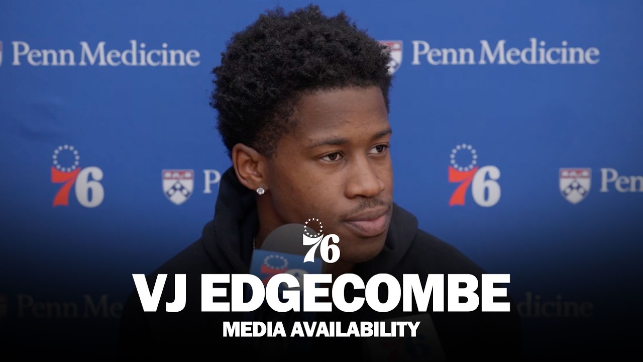 Philadelphia 76ers Practice Media Availability ๐๏ธ | VJ Edgecombe | 10.13.26 background