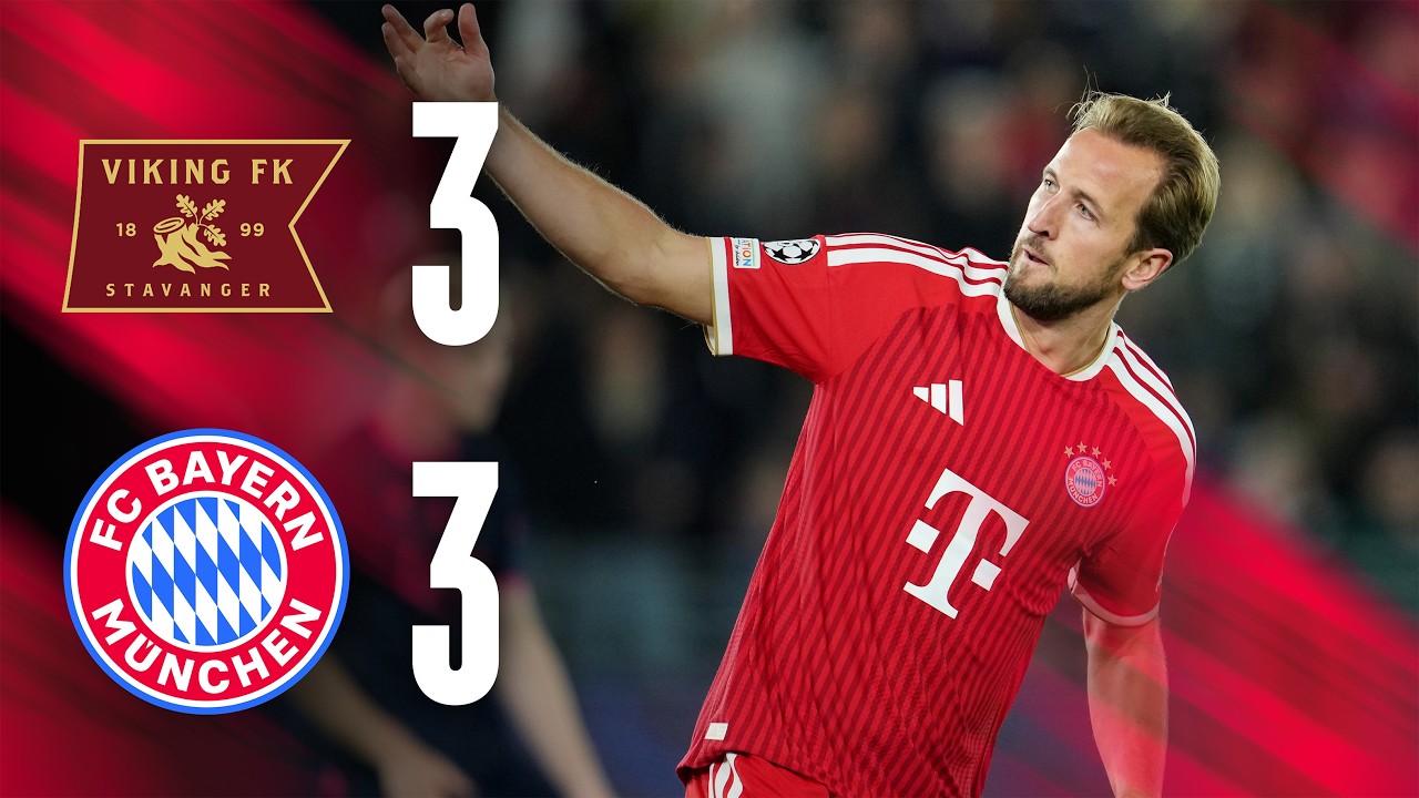 Intense six goal battle | Viking Stavanger vs FC Bayern 3-3 | Champions League Highlights background