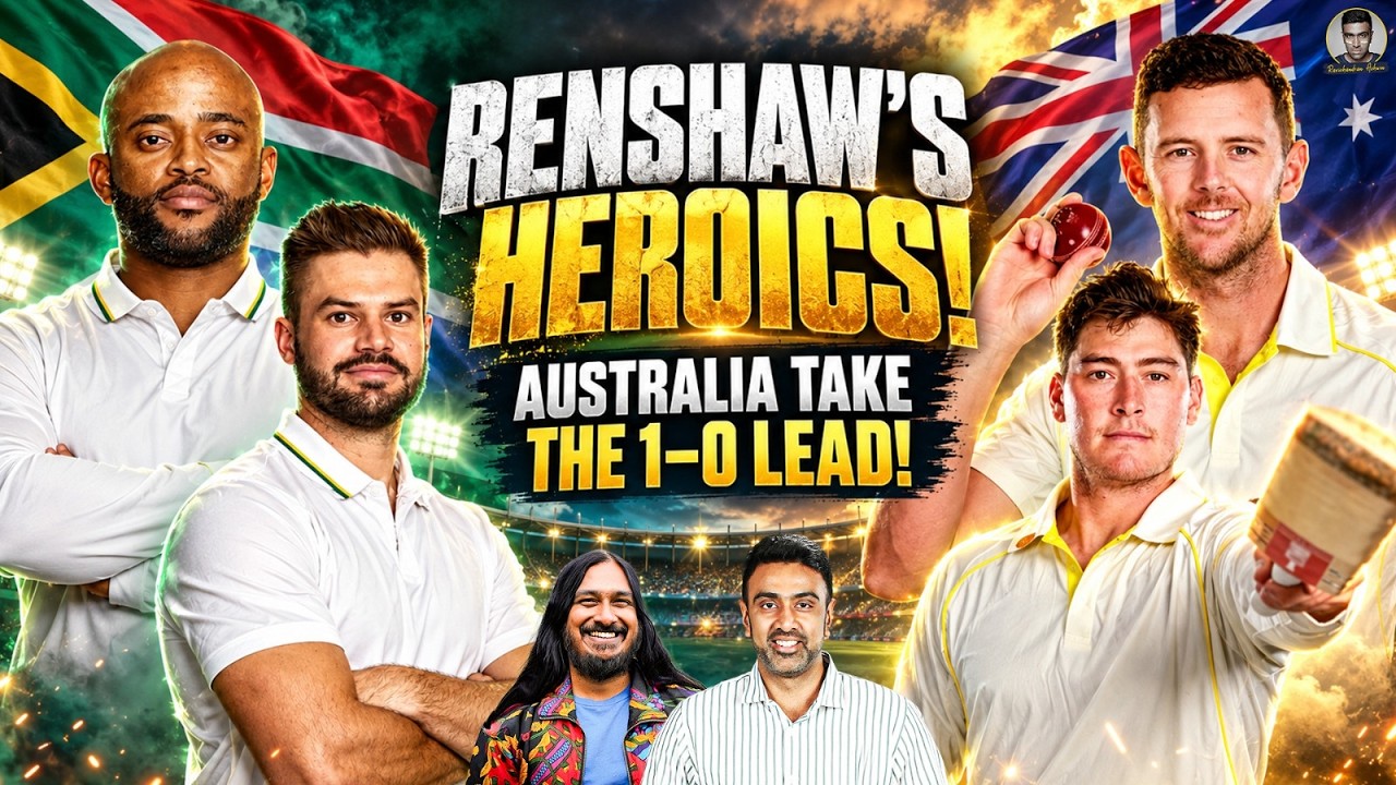 Renshaw & Hazlewood Kick Off Test Series in Style | Chinks in SA’s Armour | Aus vs SA Review background