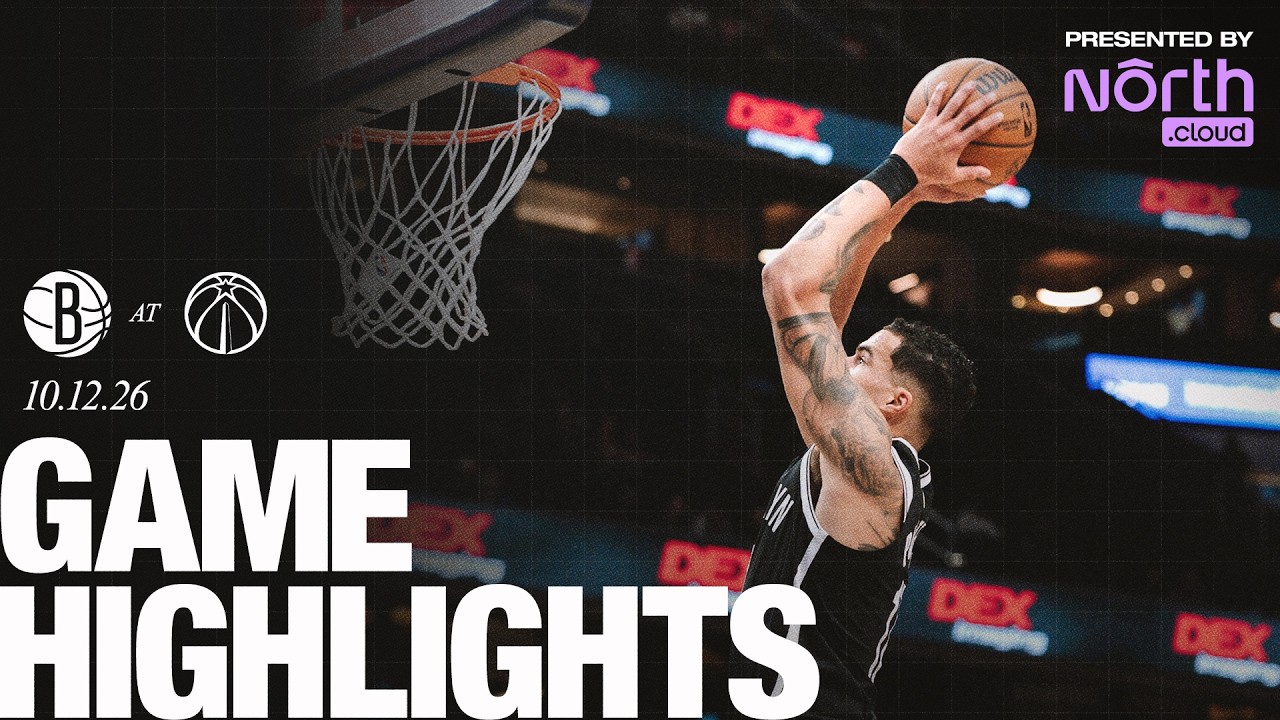 HIGHLIGHTS | Nets Stay Undefeated in Preseason with 131-119 Win Over Wizards background