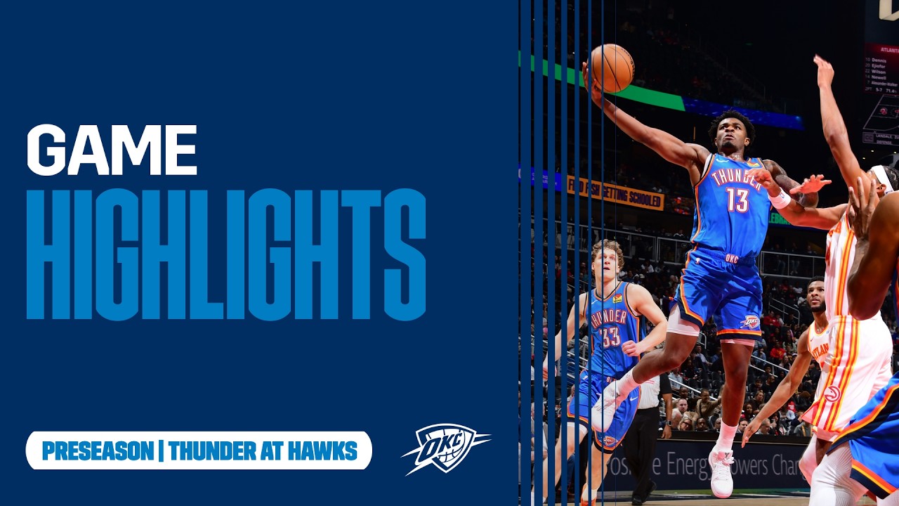OKC Thunder at Atlanta Hawks | Preseason | Game Highlights | October 12, 2026 background