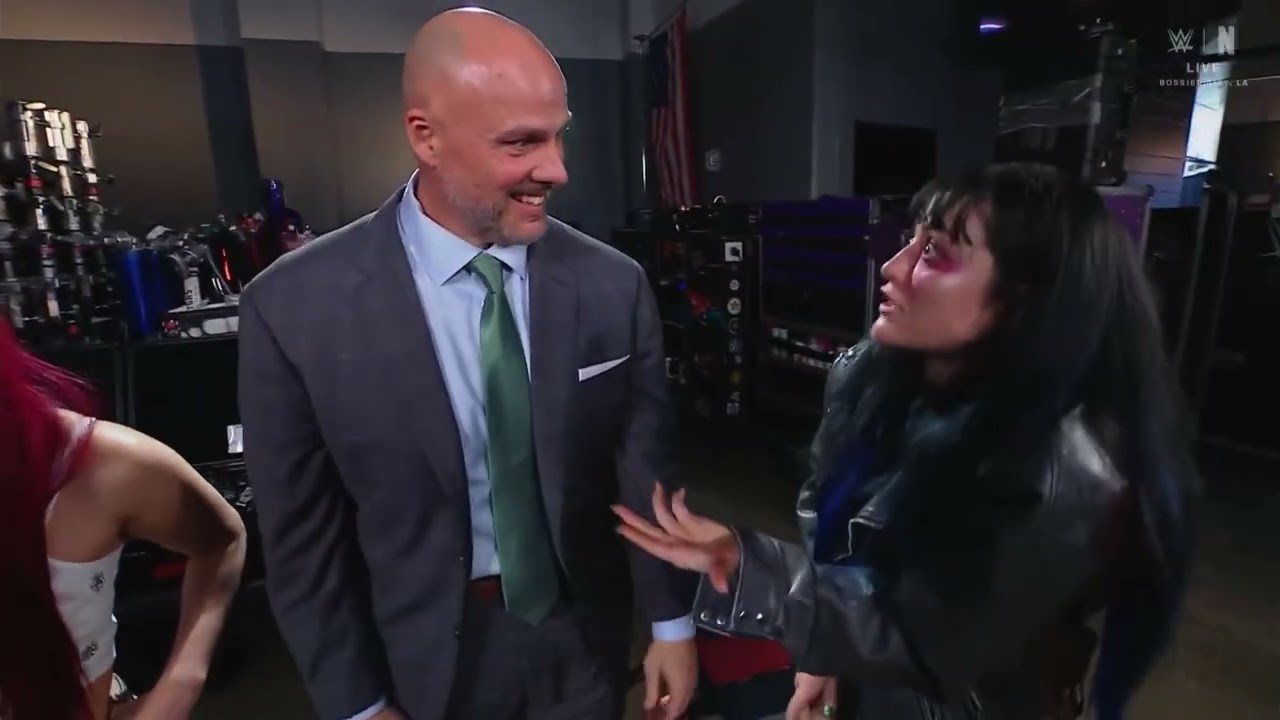 Iyo Sky, Lyra Valkyria, Bayley, Roxanne Perez & Raquel Rodriguez Backstage: Raw October 12 2026 background