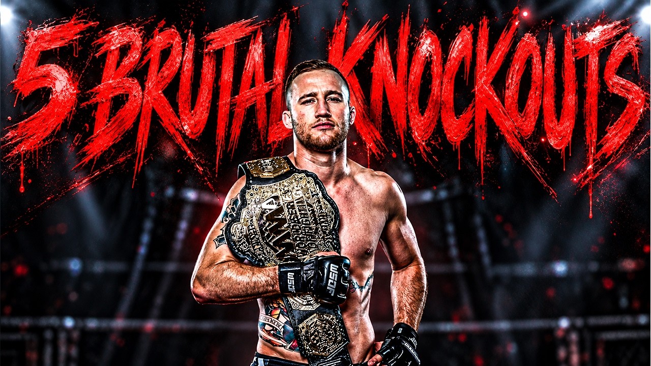 Justin Gaethje's Most VIOLENT KNOCKOUTS Before The UFC 😳 background