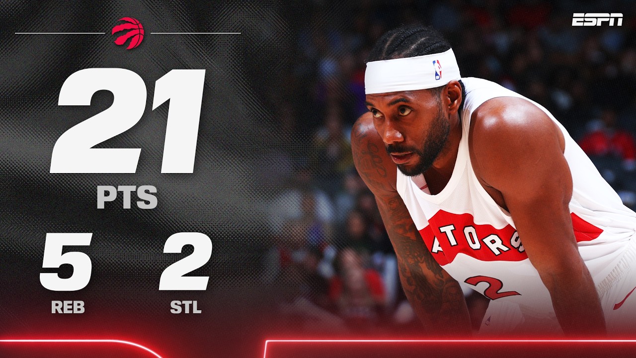 THE KLAW RETURNS TO THE SIX ๐ฆ Kawhi Leonard makes his return to the Raptors ๐ฅ | NBA on ESPN background
