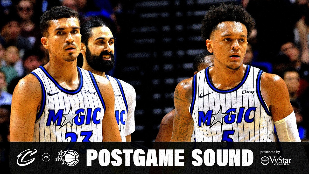 POSTGAME SOUND: CLEVELAND CAVALIERS VS. ORLANDO MAGIC | COACH SWEENEY, PAOLO BANCHERO & JALEN SUGGS background