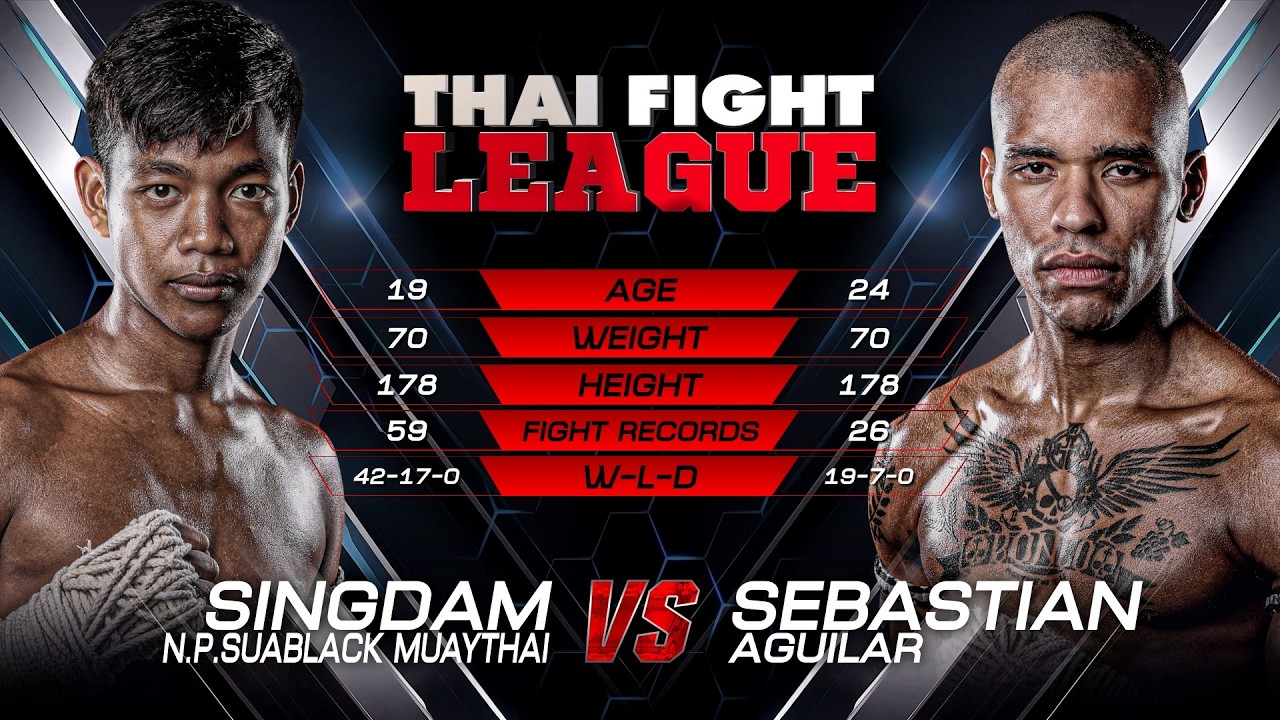 Singdam N.P. Suablack Muaythai vs. Sebastian Aguilar | THAI FIGHT LEAGUE 115 | 20 September 2026 background