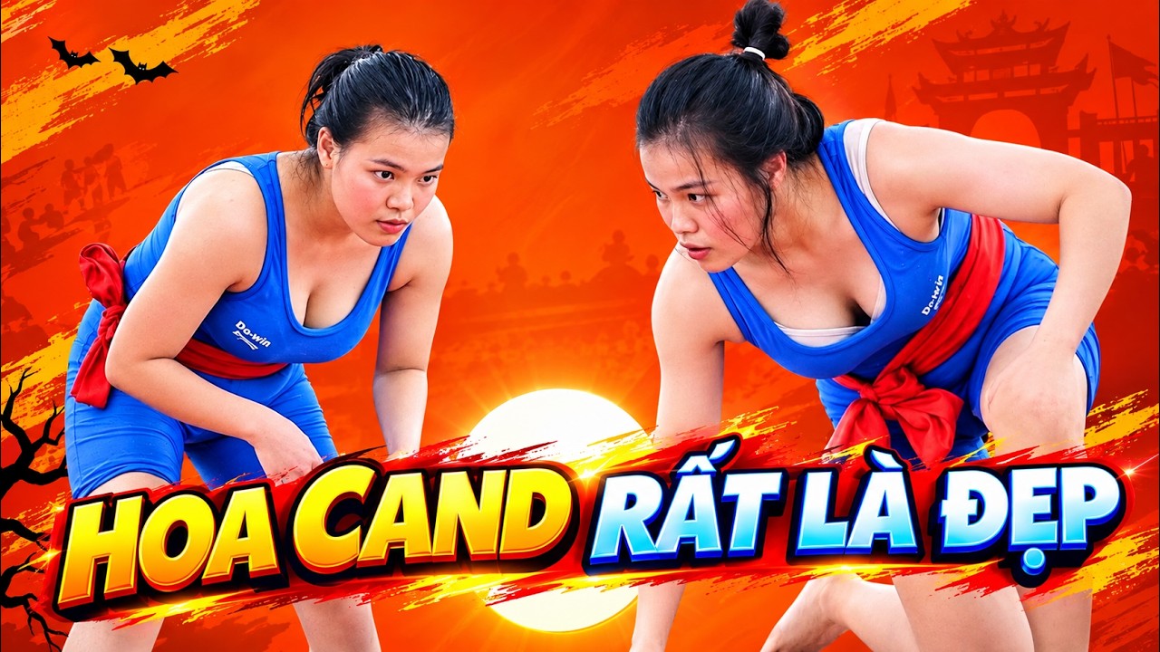 NGUYỄN THỊ HOA CAND đã trở lại rất là đẹp,Đấu Vật Traditional Vietnamese women's Wrestling. background
