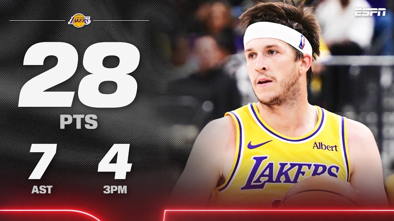 Austin Reaves puts on a SHOW in Vegas ๐คฉ 28 points in 24 minutes ๐ฅ | NBA on ESPN background