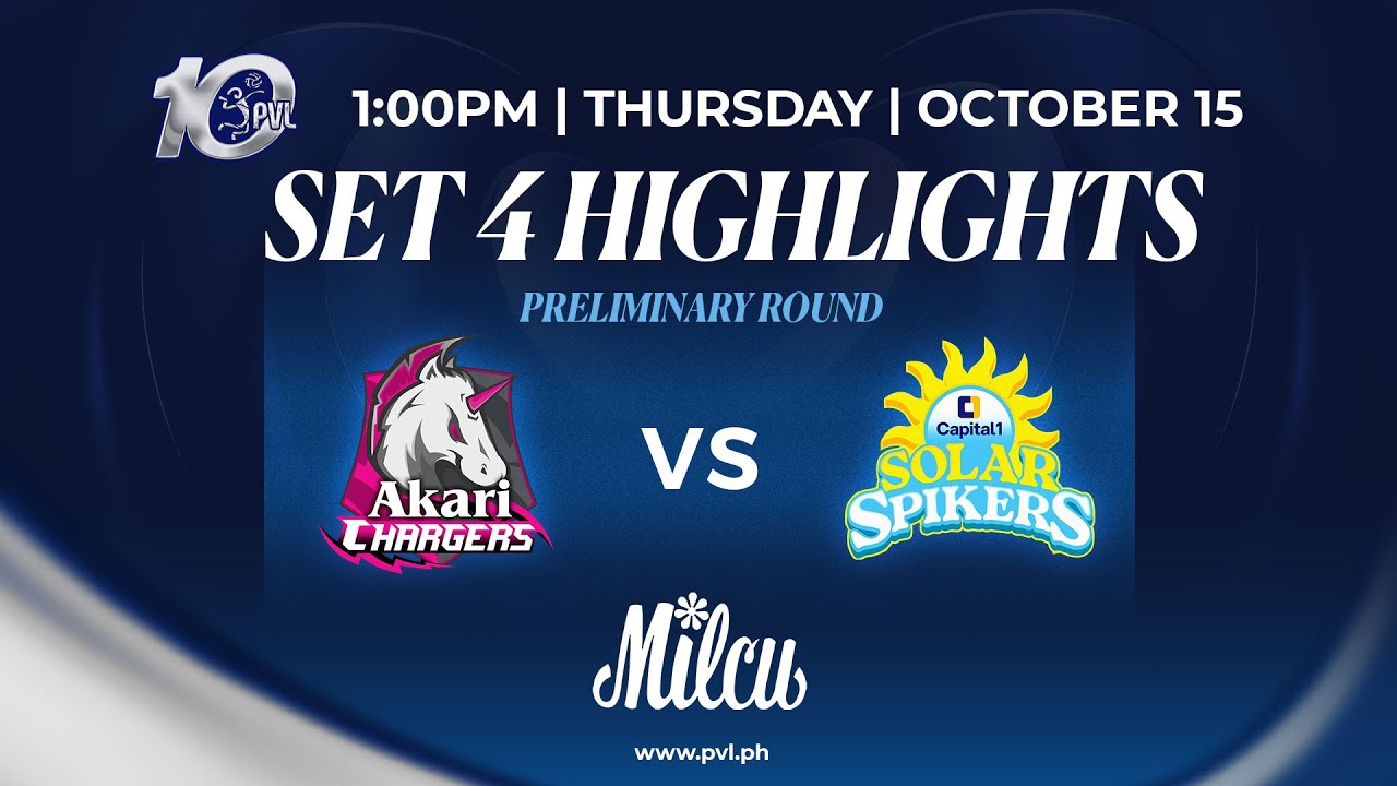 Akari Chargers vs. Capital1 Solar Spikers - 4th Set Highlights background