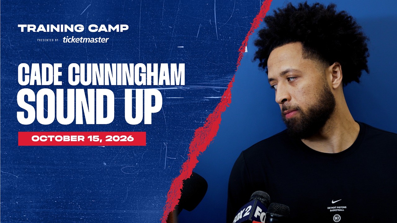 2026 Training Camp Media Availability | Cade Cunningham background
