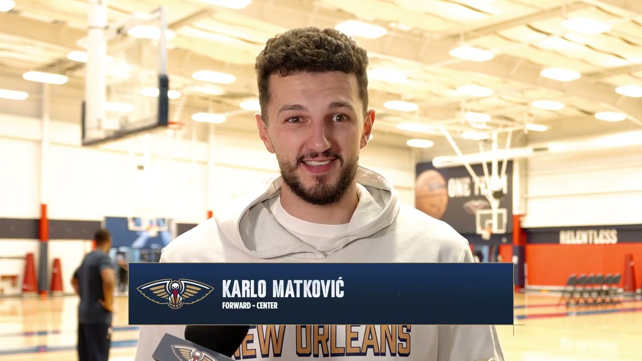 Karlo Matković on his performance, Zion Williamson | Pelicans Preseason 2026 background