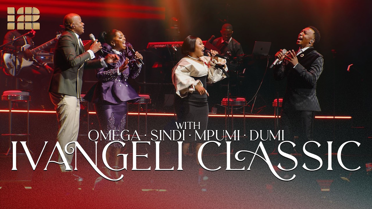 Ivangeli Classic | Spirit Of Praise 12 ft Omega, Sindi, Mpumi, & Dumi background