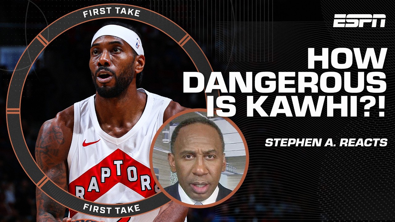 Is Kawhi Leonard the MOST DANGEROUS player in the East?! 👀 | First Take background