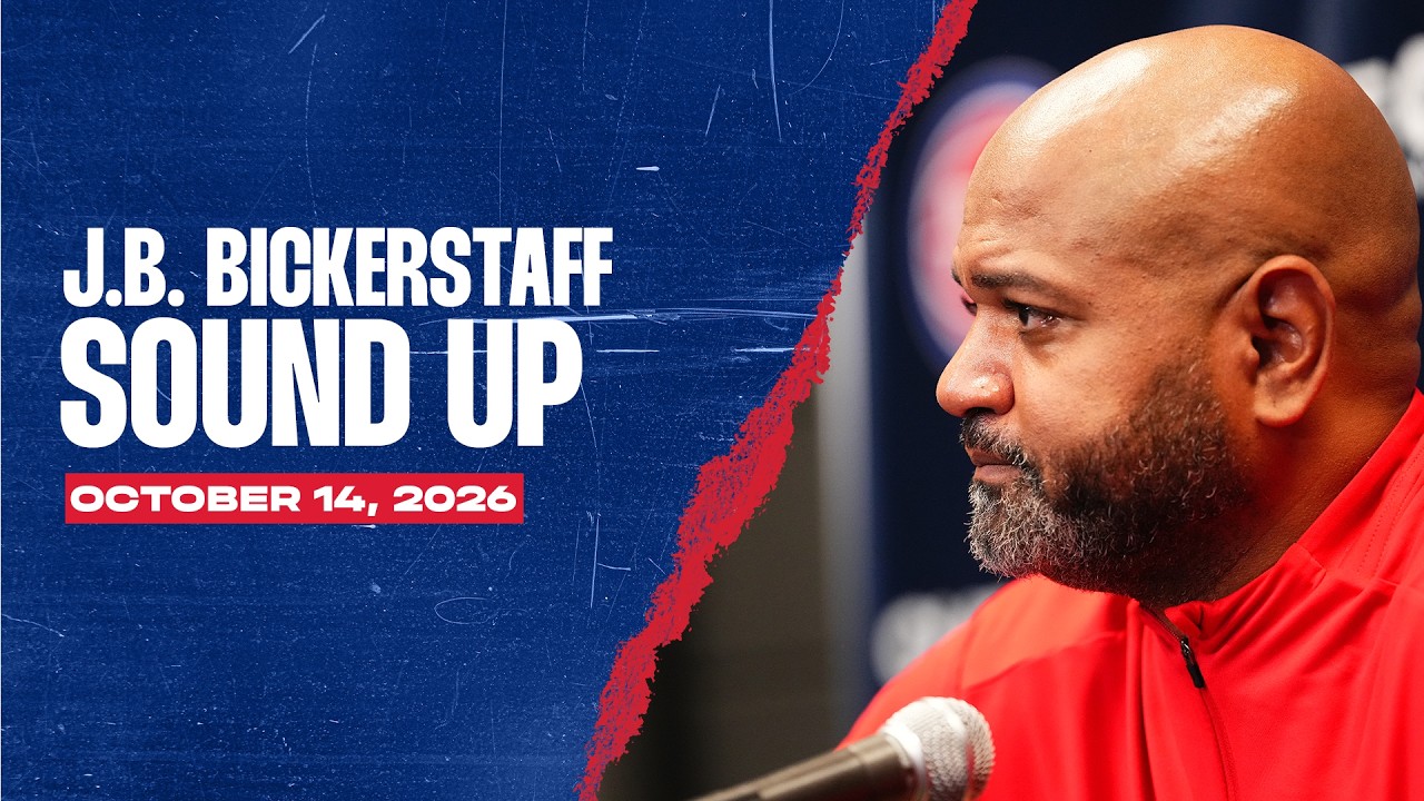 Post Game Press Conference l J.B. Bickerstaff l Pistons vs T'Wolves 10.14.26 background