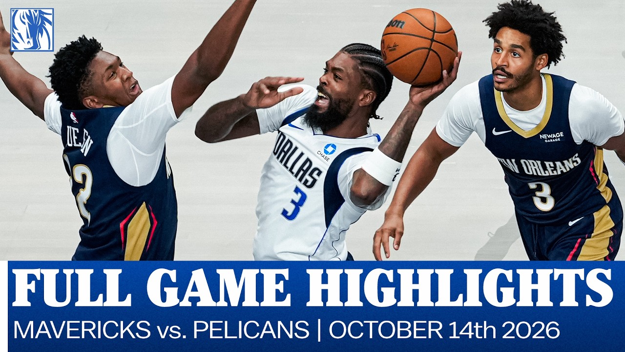 Mavericks Highlights vs. New Orleans Pelicans | Preseason | October 14, 2026 background