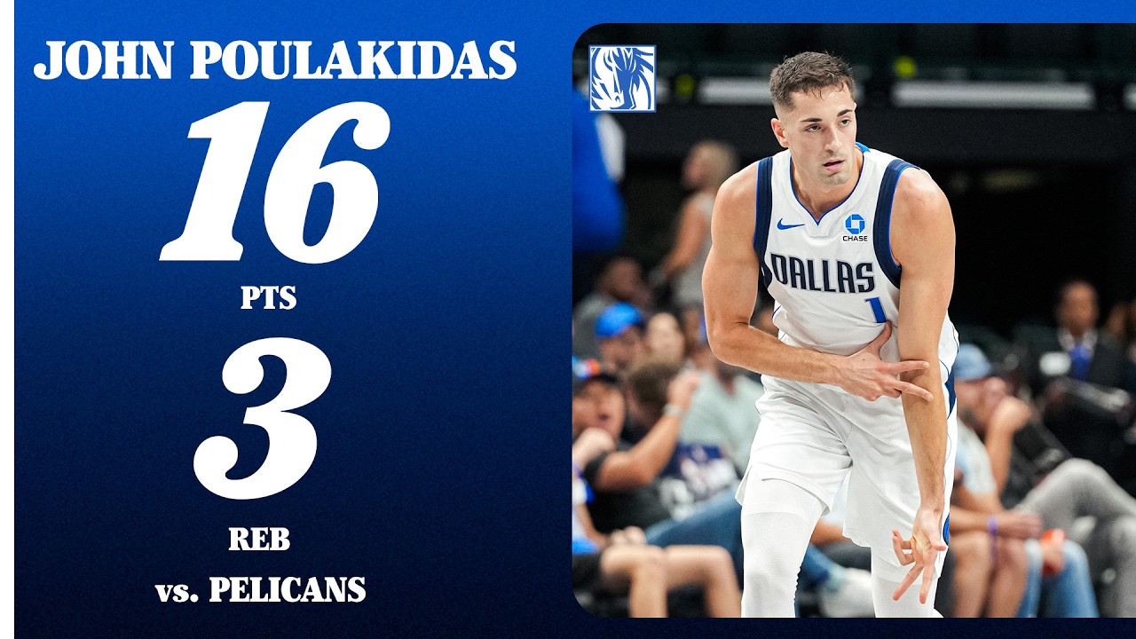 John Poulakidas (16 PTS 3 REB) vs. New Orleans Pelicans | Preseason | October 14, 2026 background