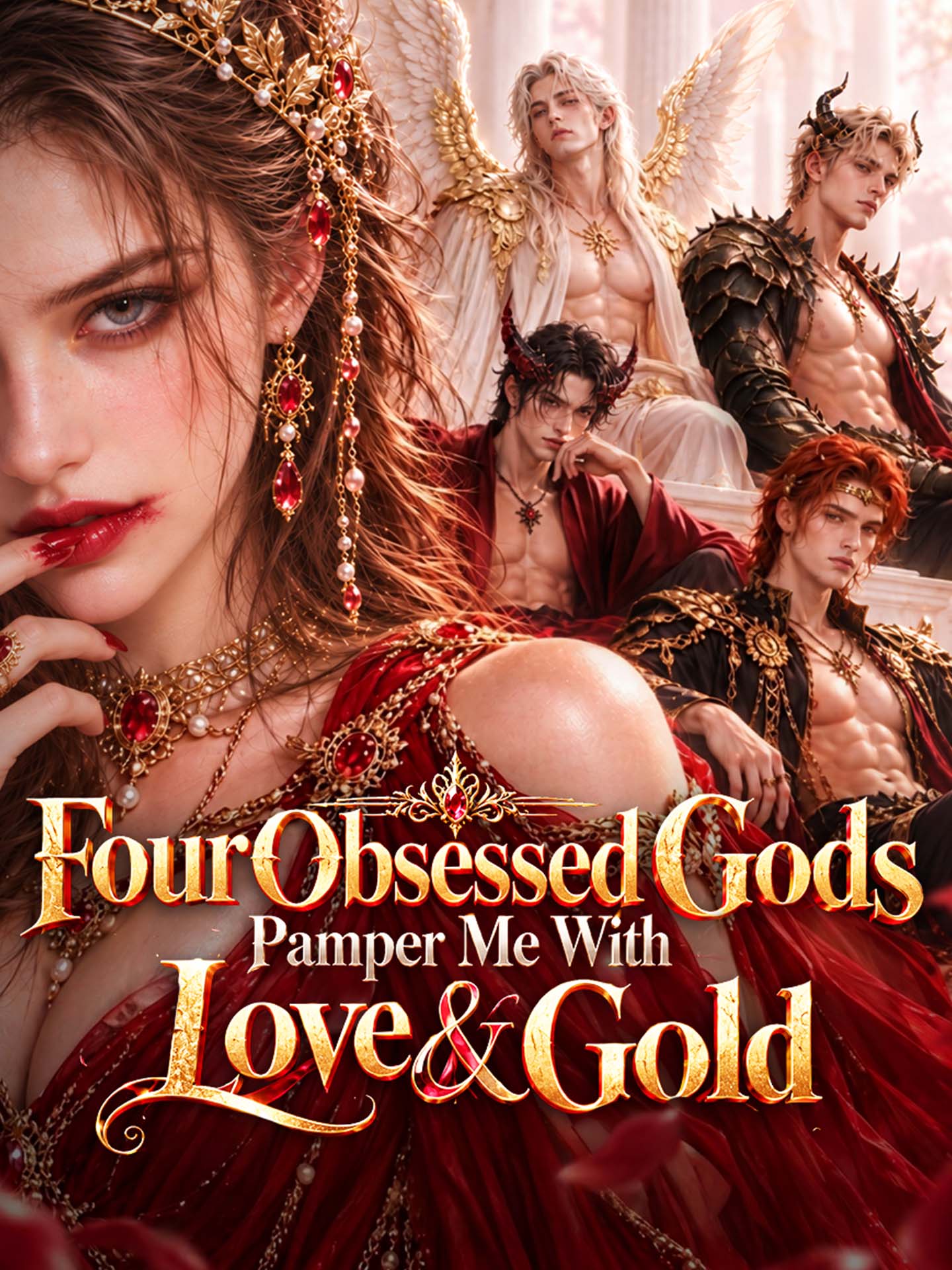 Four Obsessed Gods Pamper Me With Love & Gold poster